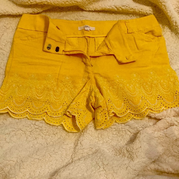 Loft Yellow Rivera Shorts - Picture 4 of 4